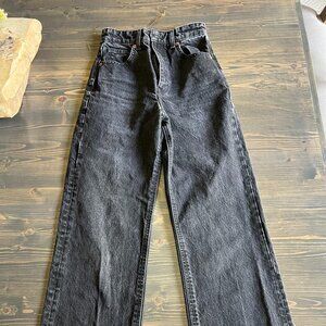 Zara Black Wide Leg Jeans